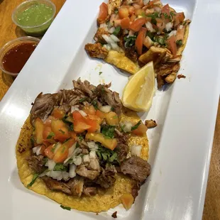 Order of Tacos - with carnitas and pollo