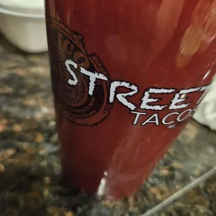 a closeup of a drink