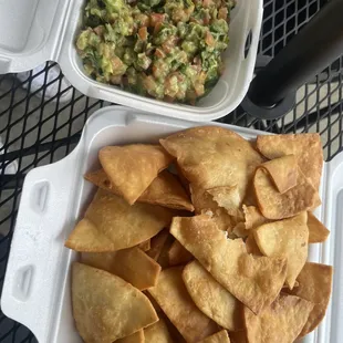 Chips and guacamole