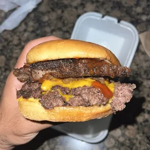 Secret menu brisket smash burger
