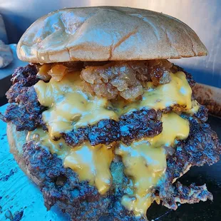 Juicy Double Patty Smash Burger (Halal)