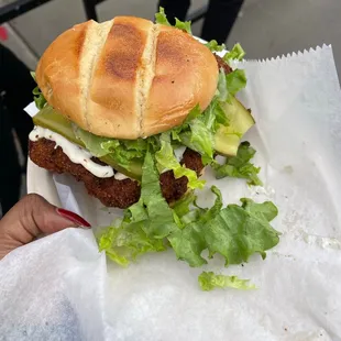 Crispy cluck sandwich