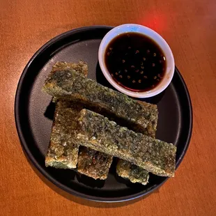 Garlic Chive Pancakes