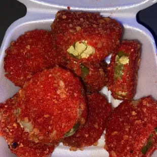Hot Cheeto Fried Pickles