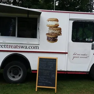 Street Treats Truck getting set up before doors open