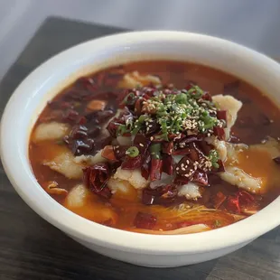 Boiling hot fish