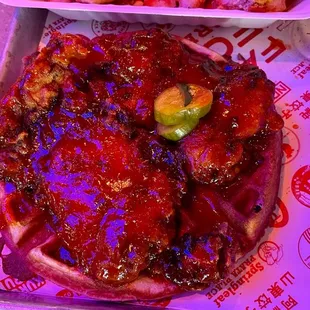 Fried Chicken &amp; Cornbread Waffle