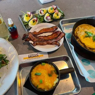 Brunch , mimosa with cranberry spray bottle lol love that!