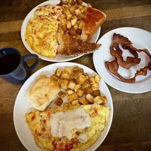 Shrimp Seafood Omelet