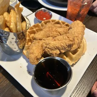 Chicken and waffles