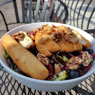 Blueberry walnut chicken salad