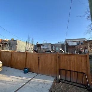 Rear beer garden area (viewed from just outside the rear fence)