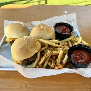 SmashVille Sliders + French Fries (a la carte)