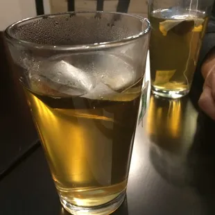 Hot green tea