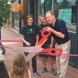 Our ribbon cutting with the mayor of St. Bernard. 5/7/16.