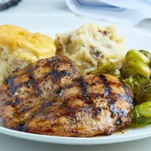 Our Sweet and Tangy Peri Peri Chicken Breast.  Also try our Peri Peri Thighs, Great with Maple Roasted Brussel Sprouts.