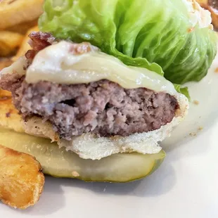 My over cooked burger