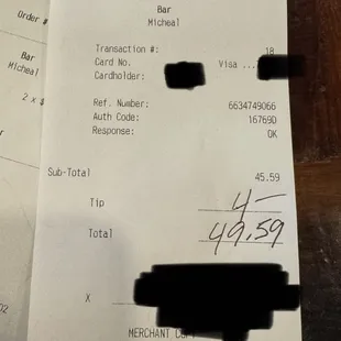FRAUD Alert! Server tipped herself $20 from my $45.59 total, a 44% tip to herself!