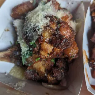 Garlic parm wings