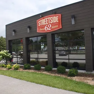 Enjoy a drink or meal inside or out.  The bar area has 6 glass garage doors that we open up to enjoy the fresh air!