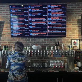 Options of beers!