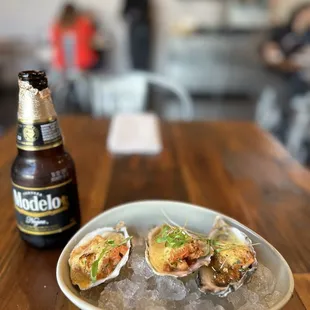 Oysters with Ceviche