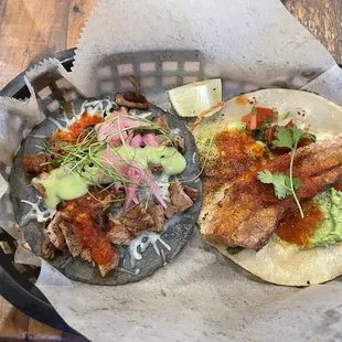 Al pastor and  C St. Fish Taco