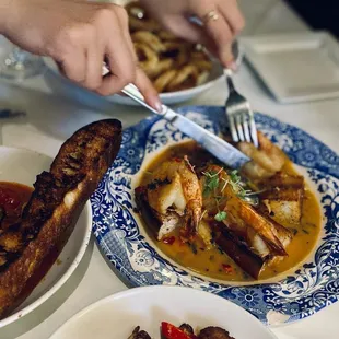 a plate of food on a table