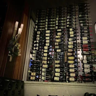 Wine wall.