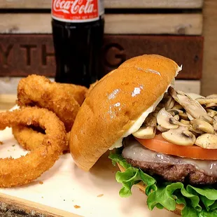 Mushroom Provolone Burger