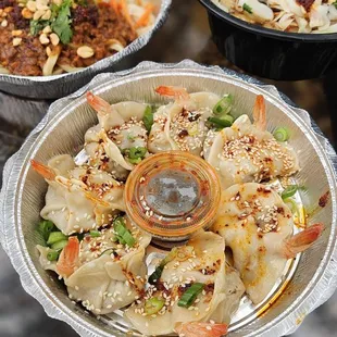 Shrimp Pork Pan Fried Dumplings