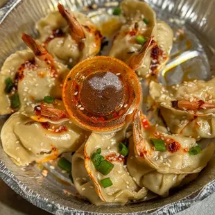 Pork and shrimp dumplings