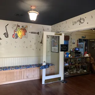 the inside of the restaurant