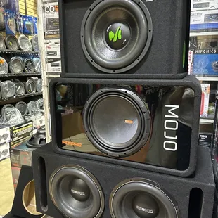 Sub woofer w box they star at $199 and up