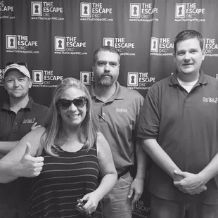 Our team exercise at The Escape in Oklahoma City. We work well together! L-R: Chance, Haley, Rodney, and Matt.