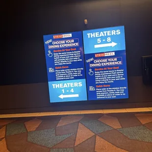 Movie theater area