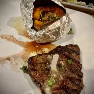 6 oz. Sirloin  Loaded Sweet Potato