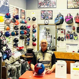 Come visit Mike, the owner of our pro shop, Time to Spare.