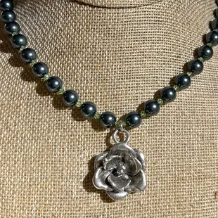 Beautiful magnolia custom necklace