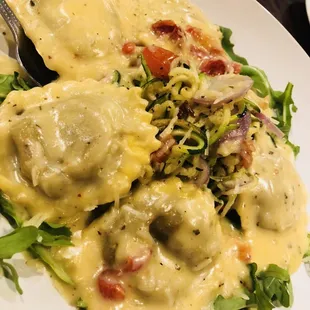 Ravioli portobello mushroom