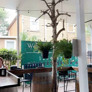 Outside seating