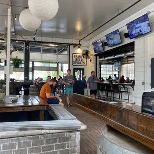 people sitting at the bar
