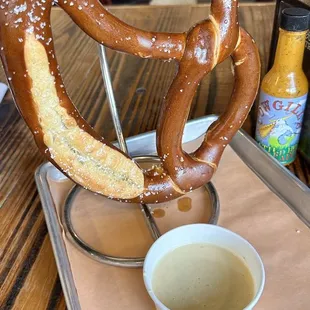 Cinotti&apos;s Bakery Pretzel | Served with Strings Homemade Beer Cheese Queso