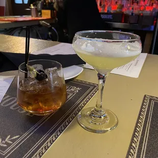 Mid day manhattan and sparkletini