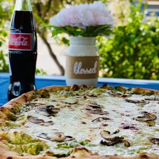 Mushroom Pesto Pizza