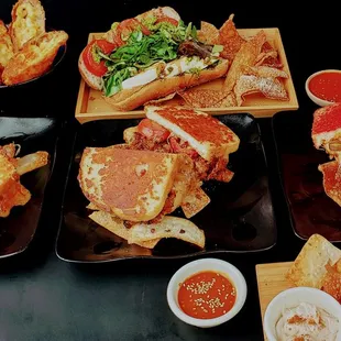 a variety of food items