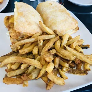 Fish Reuben sandwich