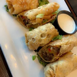 Cheese Steak Egg Rolls