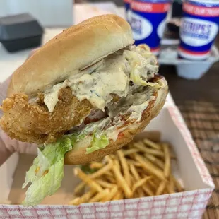 Spicy chicken sandwich