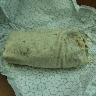 Yummy Barrbacoa burrito for lunch